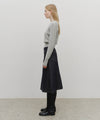 Marithé François Girbaud W A-Line Denim Midi Skirt