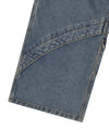 Mahagrid Wide Cargo Denim Pant