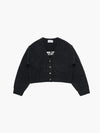 ADLV Woman Basic Logo Crop Cardigan