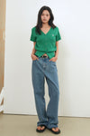 General Idea WOMAN Airy V-Neck Cable Cardigan