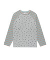 Cavish Striped Star Raglan Long Sleeve Tee