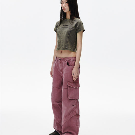 Mahagrid Washed Curved Tee