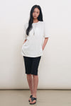 General Idea WOMAN Temperature-Cut Cool Relaxed-Fit Knit T-Shirt [TAUPE]