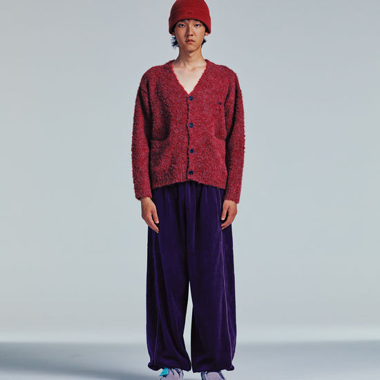 Nice Ghost Club Boucle 3Stars Logo Cardigan [Pink]