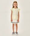 Marithé François Girbaud Kids W Lace Frill Sleeveless Light Yellow