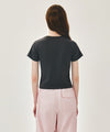Marithé François Girbaud W LEMON GRAPHIC SLIM CROP TEE