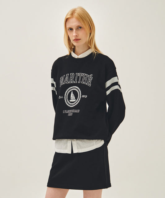 Marithé François Girbaud MARINE GRAPHIC SWEATSHIRT
