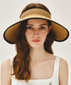 Marithé François Girbaud CIRCLE LOGO WIDE SUN VISOR