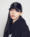 ADLV LINE AC BEAR VEGAN LEATHER BALL CAP