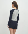 Marithé François Girbaud W BASIC CROP LONG SLEEVE heather gray