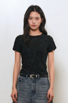 General Idea WOMAN Floral Sheer Short Sleeve T-Shirt
