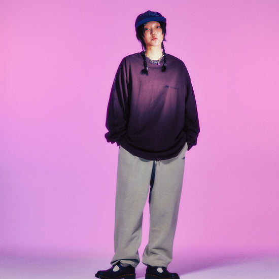 Nice Ghost Club Skull Graffiti Pigment Sweatpants [Beige]