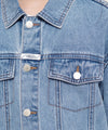 Marithé François Girbaud Kids Over Fit Denim Trucker Jacket Blue