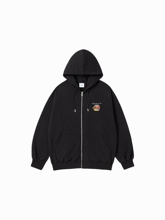 ADLV AC Bear Donut Baby Face Zip-Up Hoodie