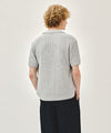 Marithé François Girbaud WAPPEN CROCHET HALF KNIT CARDIGAN heather gray