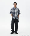 Mahagrid Ombre Check Half Shirt
