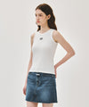 Marithé François Girbaud W RIBBON CLASSIC LOGO SLEEVELESS