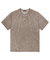 Mahagrid Curved Seam Pigment Tee