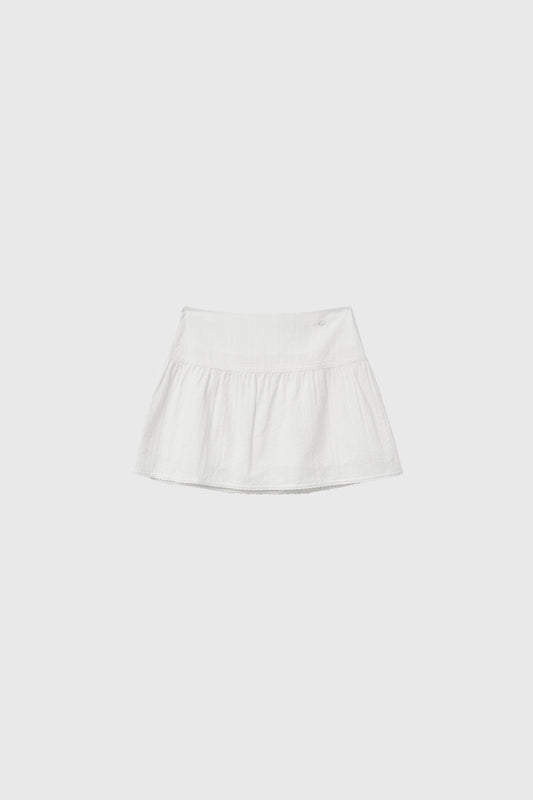 General Idea WOMAN Lace Shirring Mini Skirt
