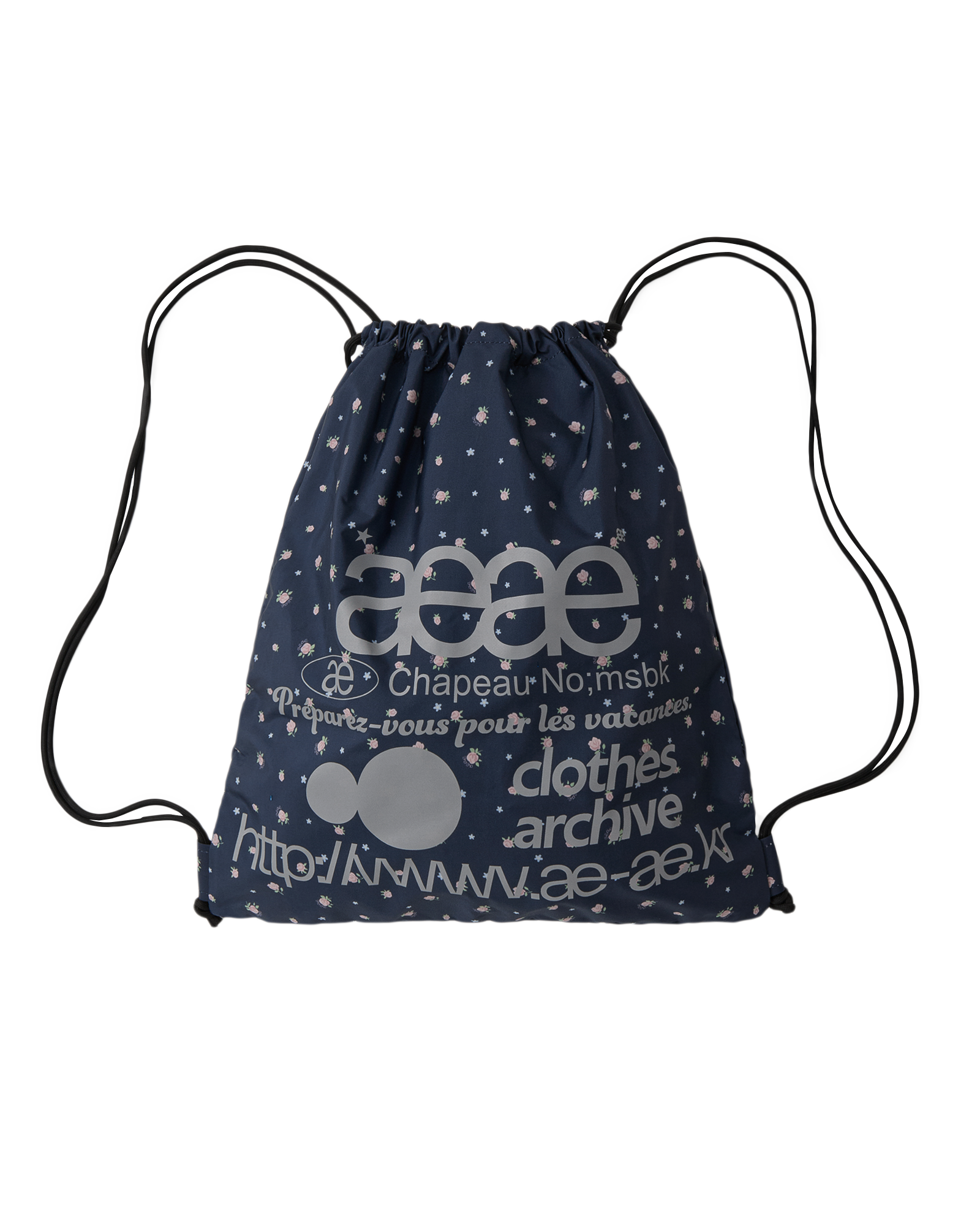 AEAE Web Logo Flower Gym Sack