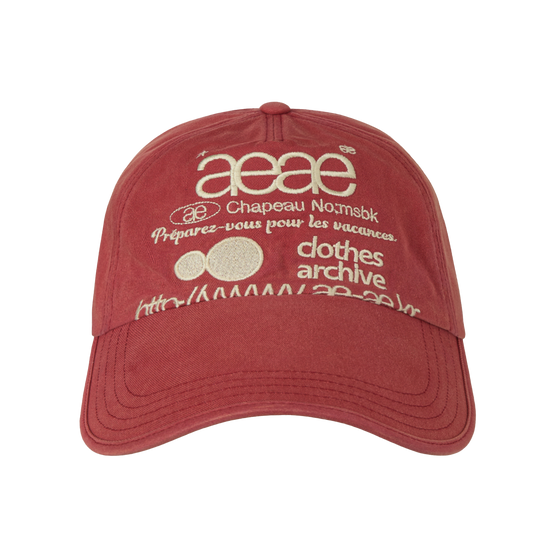 AEAE Web Logo Washed 5 Panel Ball Cap