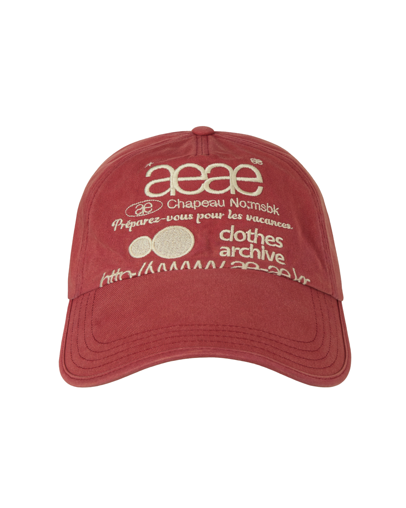 AEAE Web Logo Washed 5 Panel Ball Cap