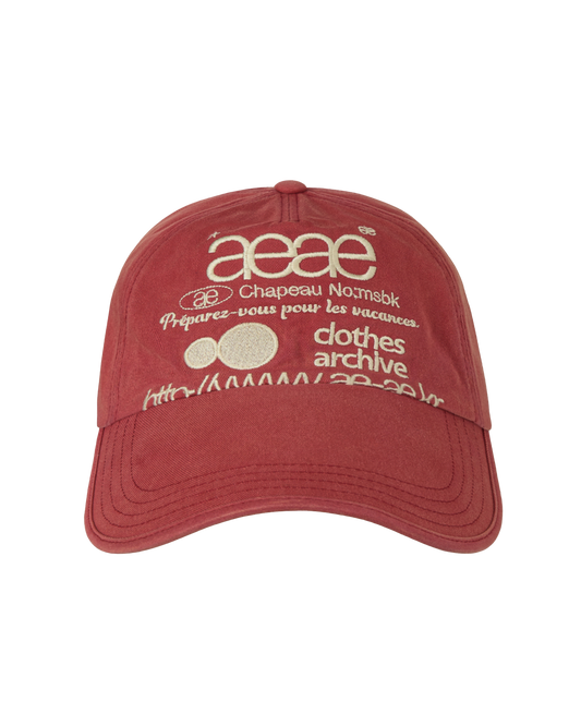 AEAE Web Logo Washed 5 Panel Ball Cap