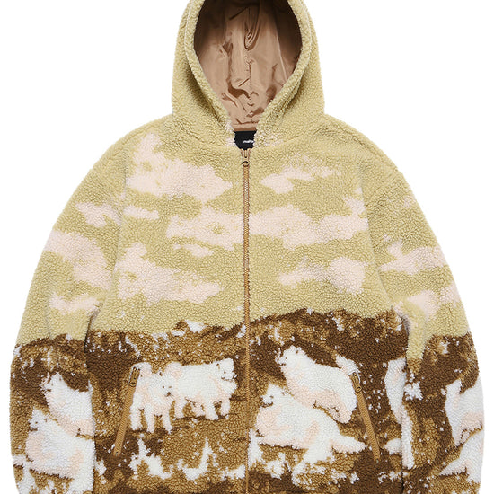 Mahagrid Samoyed Boa Fleece Jacket Beige