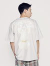 ADLV Doodle Fuzzy Rabbit Short Sleeve T-Shirt