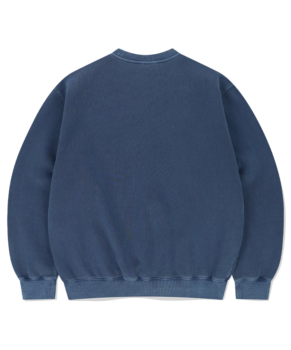 Mahagrid DISORDER PIGMENT SWEATSHIRT [BLUE]
