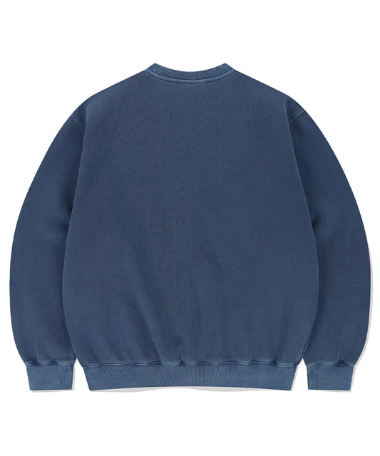 Mahagrid DISORDER PIGMENT SWEATSHIRT [BLUE]