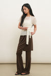 General Idea WOMAN Sheer Halterneck Layered Knit Set