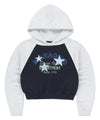 Mahagrid Department Star Crop Hoodie