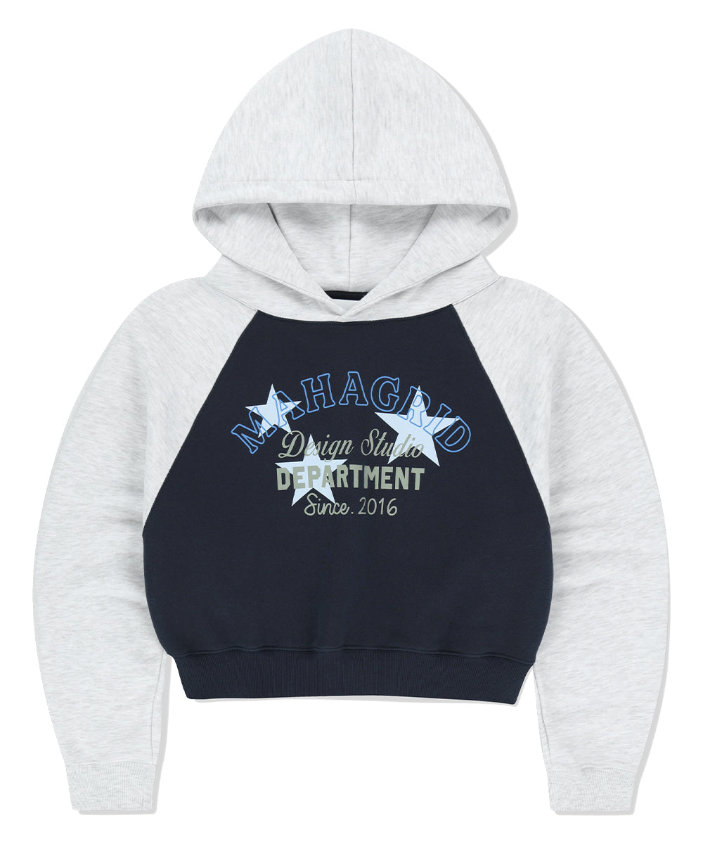 Mahagrid Department Star Crop Hoodie