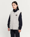 Marithé François Girbaud Kids Classic Logo Reversible Fleece Vest Light Purple