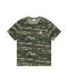 Mahagrid Camo Pattern Slash Logo Tee