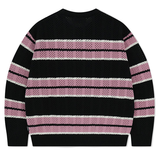 Mahagrid Mesh Stripe Knit