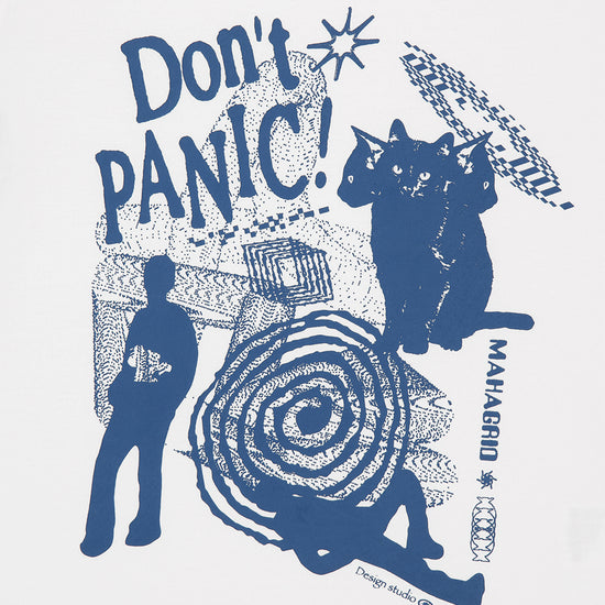 Mahagrid DON'T PANIC ROUND CROP TEE