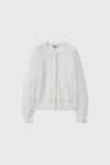General Idea WOMAN Polka Dot Sheer Cardigan [WHITE]