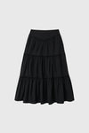 General Idea WOMAN Shirring Tiered Long Skirt