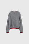 General Idea WOMAN Double Layered Crew Neck Cardigan