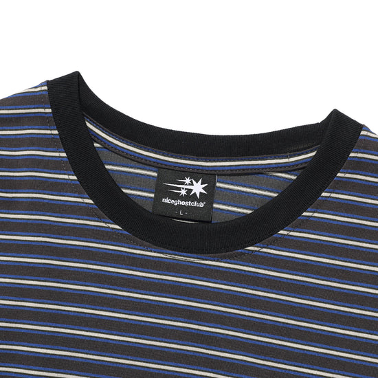 Nice Ghost Club Stripe 3-Star Long Sleeve Tee [Charcoal]