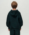 Marithé François Girbaud Kids Doodle Classic Logo Hoodie (Brushed) Dark Green