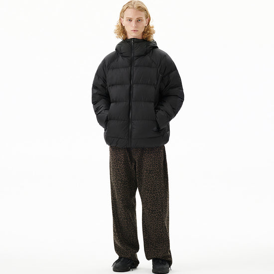 Mahagrid Paneled Down Puffer [Black]