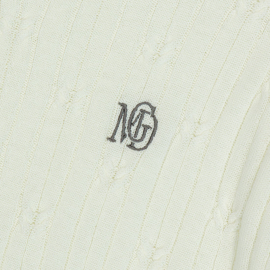 Mahagrid Cable Half Sleeve Knit