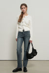 General Idea WOMAN Washed Straight Denim Pants