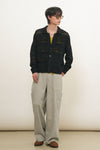 General Idea UNISEX Crochet Collar Knit Cardigan