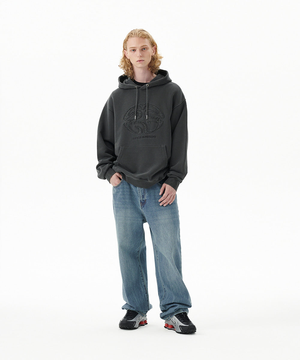 Mahagrid Pigment Eclipse Logo Hoodie