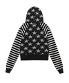 Cavish Women's Raglan Star Zip Up Hoodie