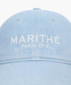 Marithé François Girbaud Denim Washing Regular Logo Ball Cap Indigo